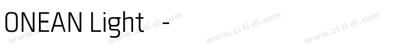 ONEAN Light 亮体字体转换